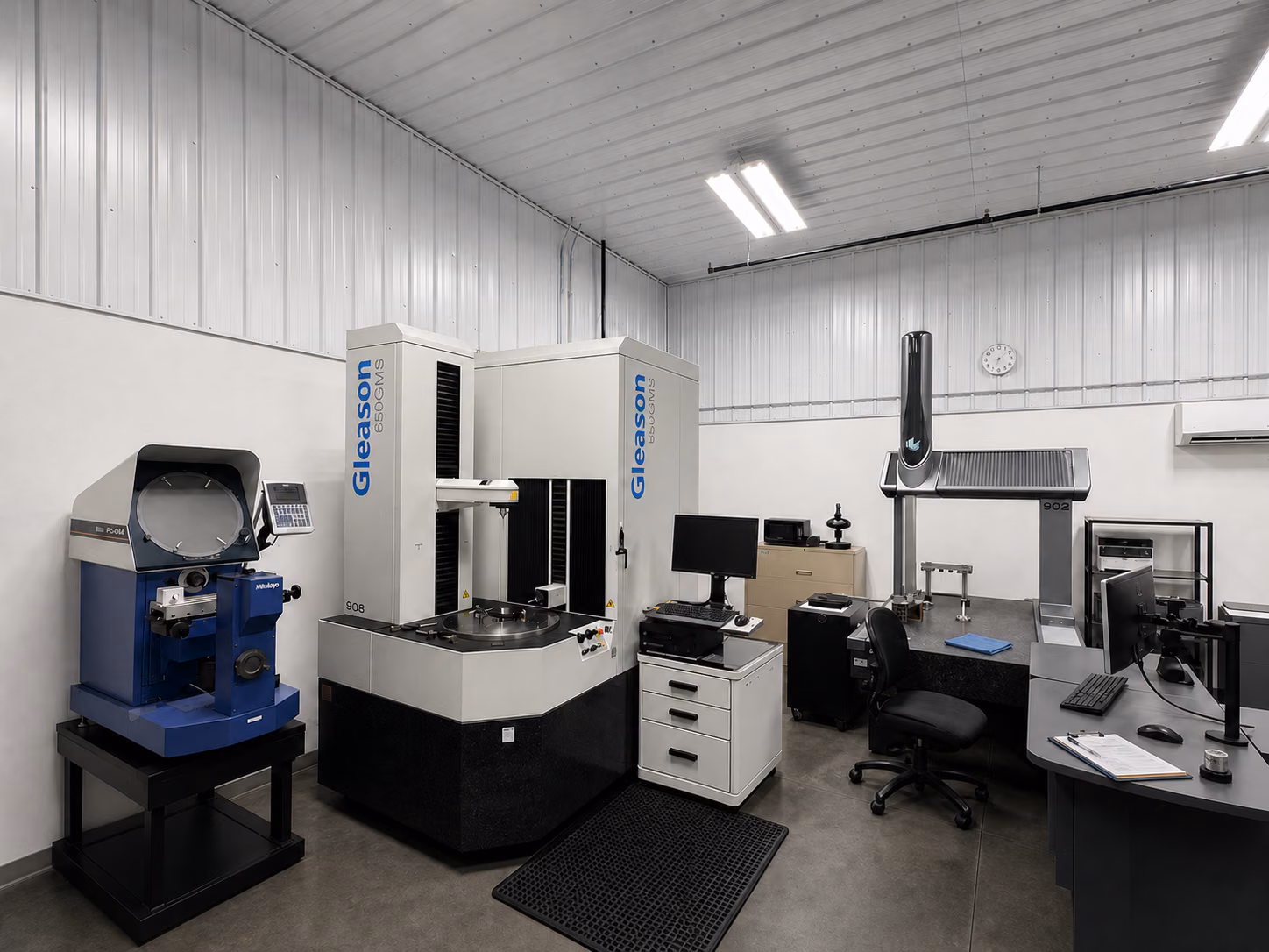 Precision inspection equipment in the Accurate Gear quality lab
